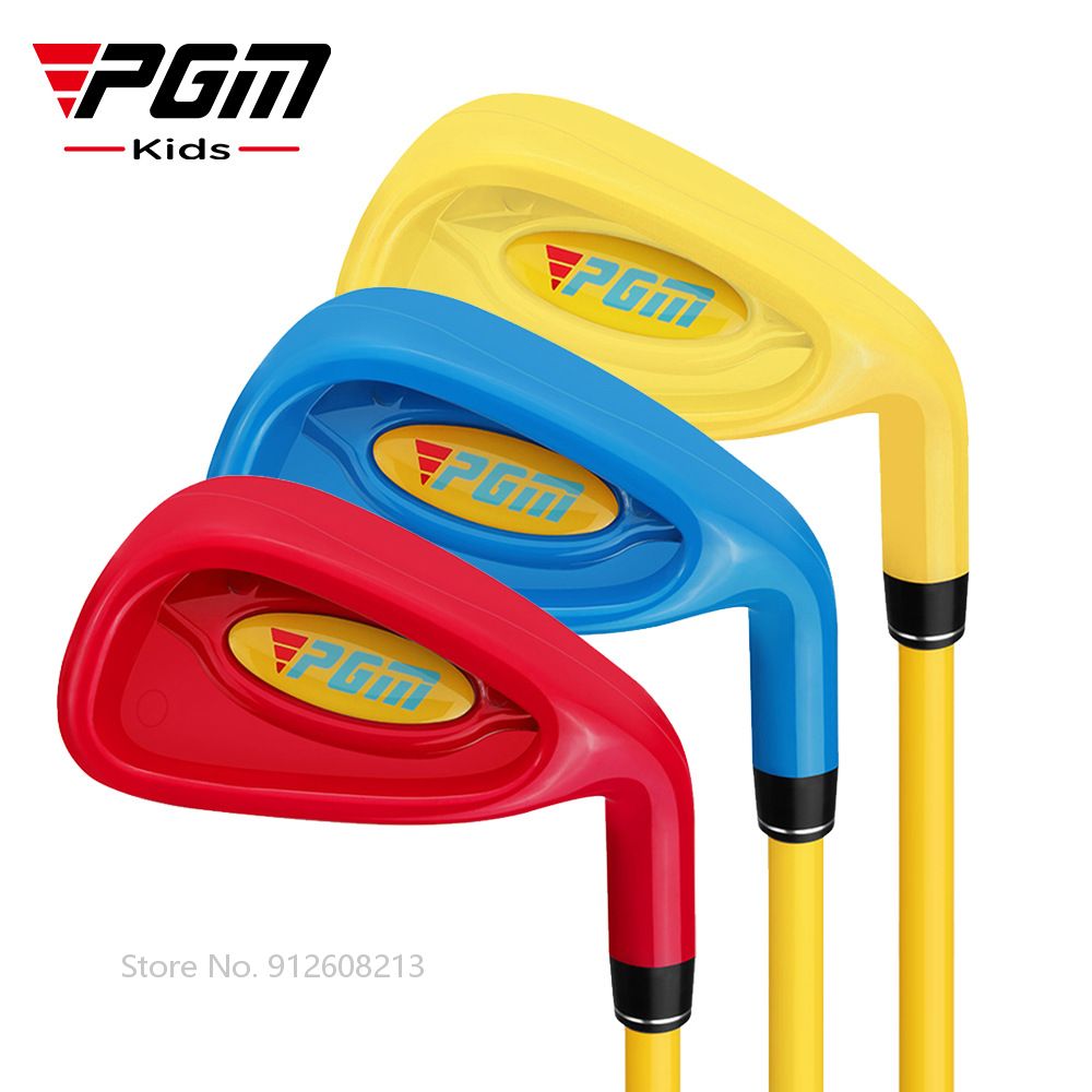 Pgm Golfclubs Kids Golf Irons Kinderen Praktijk Pole Jongens Meisjes Geen. 7 Ijzer Plastic Hoofd Ultra Light Carbon As Voor Aged 2-5