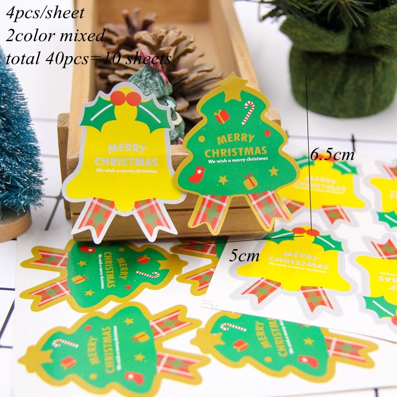 60 stuks bedanklabels stickers labels 4 stijlen feest/bruiloft bedankjes doos tas plakboek gasten inpakbenodigdheden: 40 stuks gh gemengd