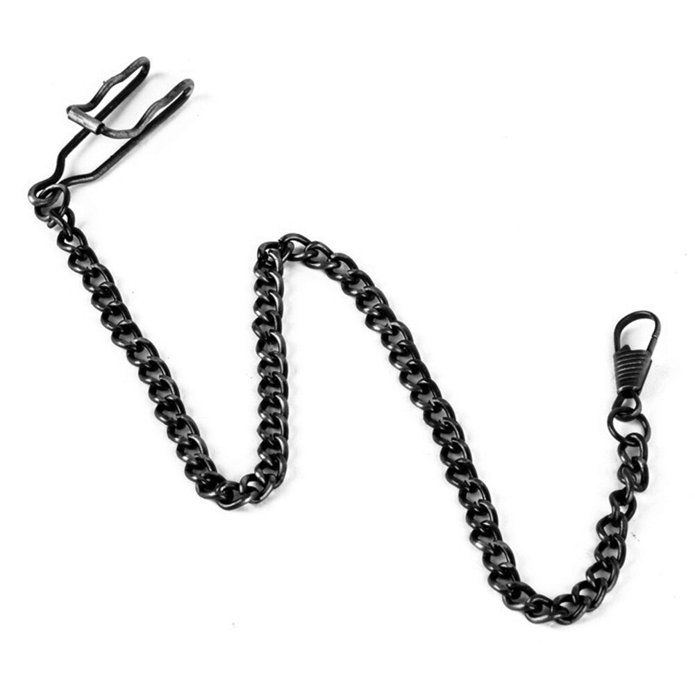 37cm Retro Tasche Kette Uhr Kette Armband Halskette Gürtel Decor Taschenuhr Kette Halskette Kette Für Männer/Frauen antike: Black