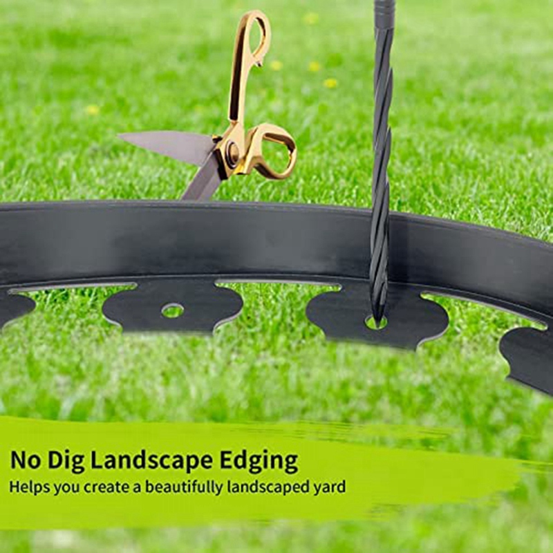 Landscape Edging Border Garden Edging Kit Garden Grass And Stone Isolation Belt For Yard Lawn Flower Gardens Border