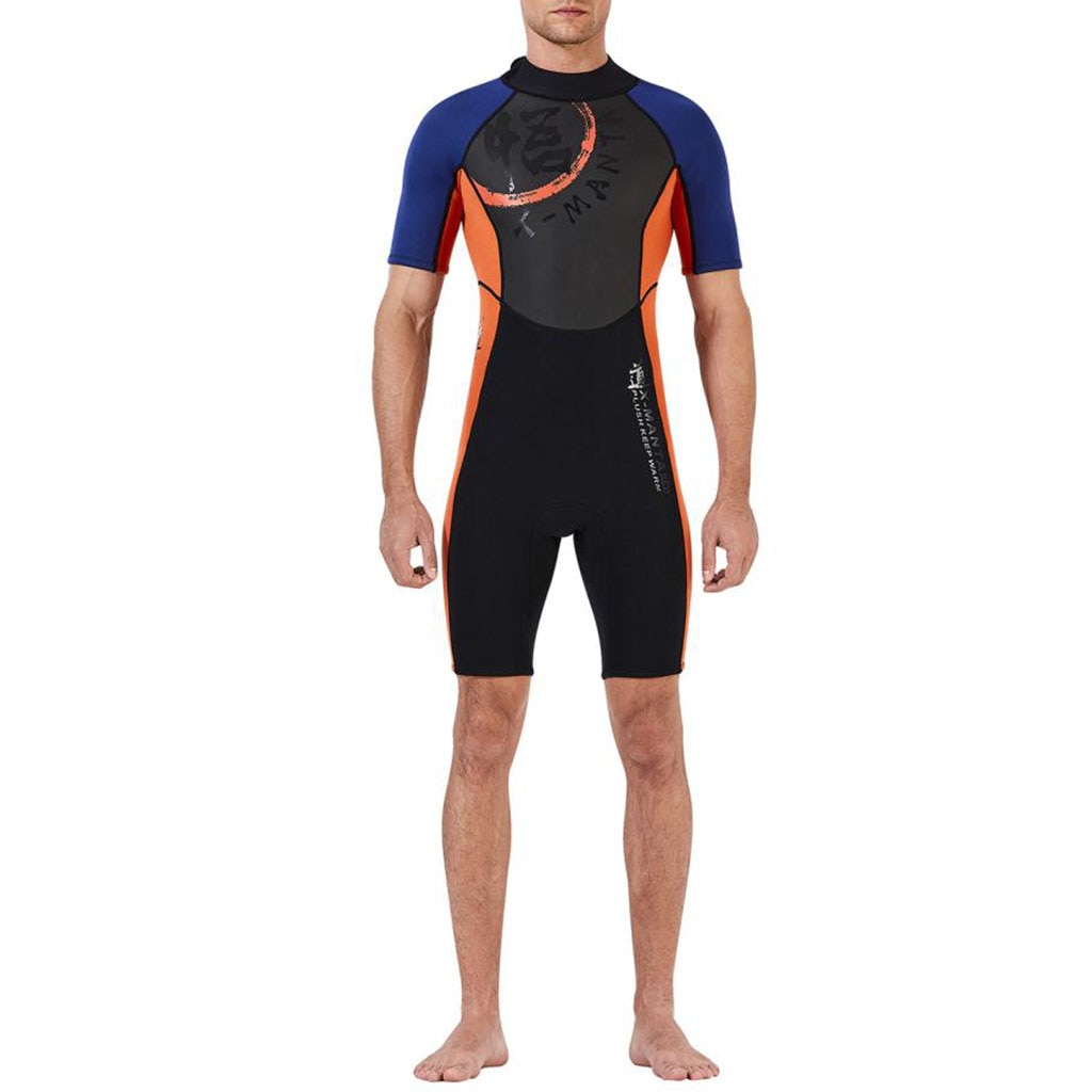 3 Mm Neopreen Mannen Korte Mouw Wetsuits Duiken Snorkelen Surfen Wetsuits Voor Water Sport