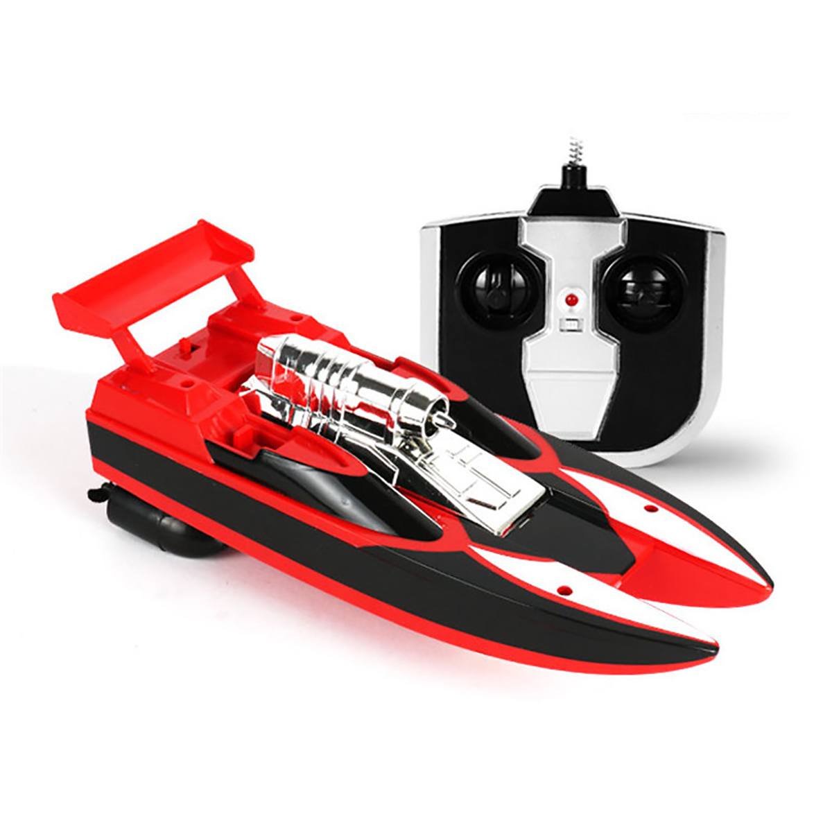 Radio Remote Control Twin Motor High Speed Boat RC Racing Children Outdoor Racing Boat: Red