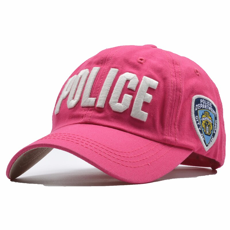 NORTHWOOD Baumwolle Polizei Brief kinder-Baseball-Cap Kinder Snapback Caps Für Jungen Mädchen Kind Hüfte Hop Knochen Hüte: Rot