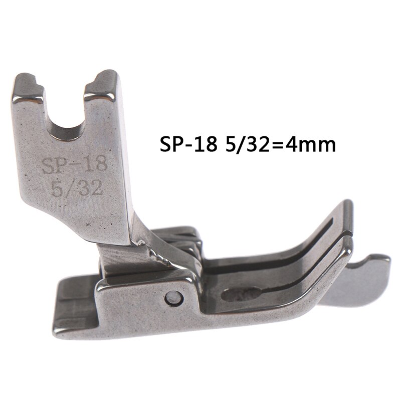 1PC 1/4 1/8 3/8 1/16 3/16 5/16 1/32 Metal Presser Foot SP-18 Industrial Sewing Machine Flat Car Moving Edge Single Needle Flat: 4mm