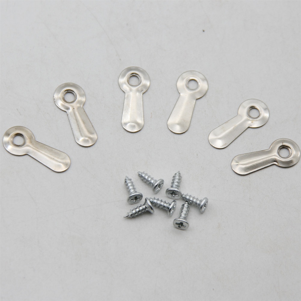 50setzt Silber Metall Haken Für Bild Spiegel Foto Rahmen Rotierenden sperren Tasten Tafel Befestigung Brads Sammelalbum DIY Zubehör