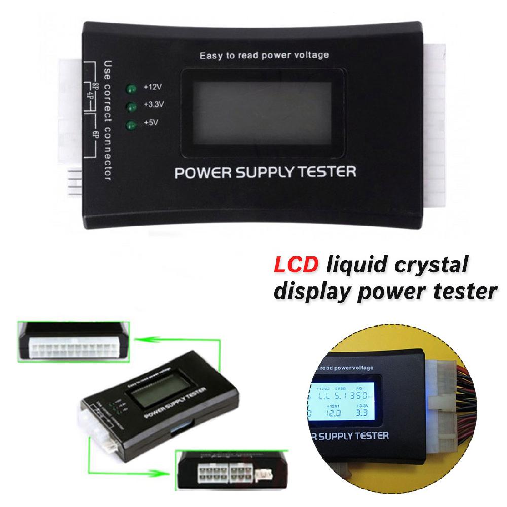 Digitale Lcd Display Pc Computer 20/24 Pin Voeding Tester Checker Power Meten Diagnostic Tester Gereedschap