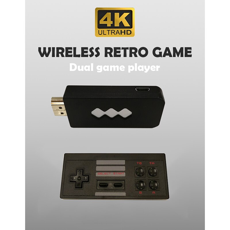 4K HDMI zbudowany w 568 klasycznych gier wideo retro sterownik konsoli bezprzewodowej usa