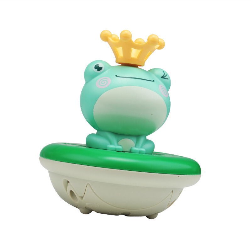 The Electric Dry Battery Spray Water Frog Room Bath Spray Ball Bath Toy: A