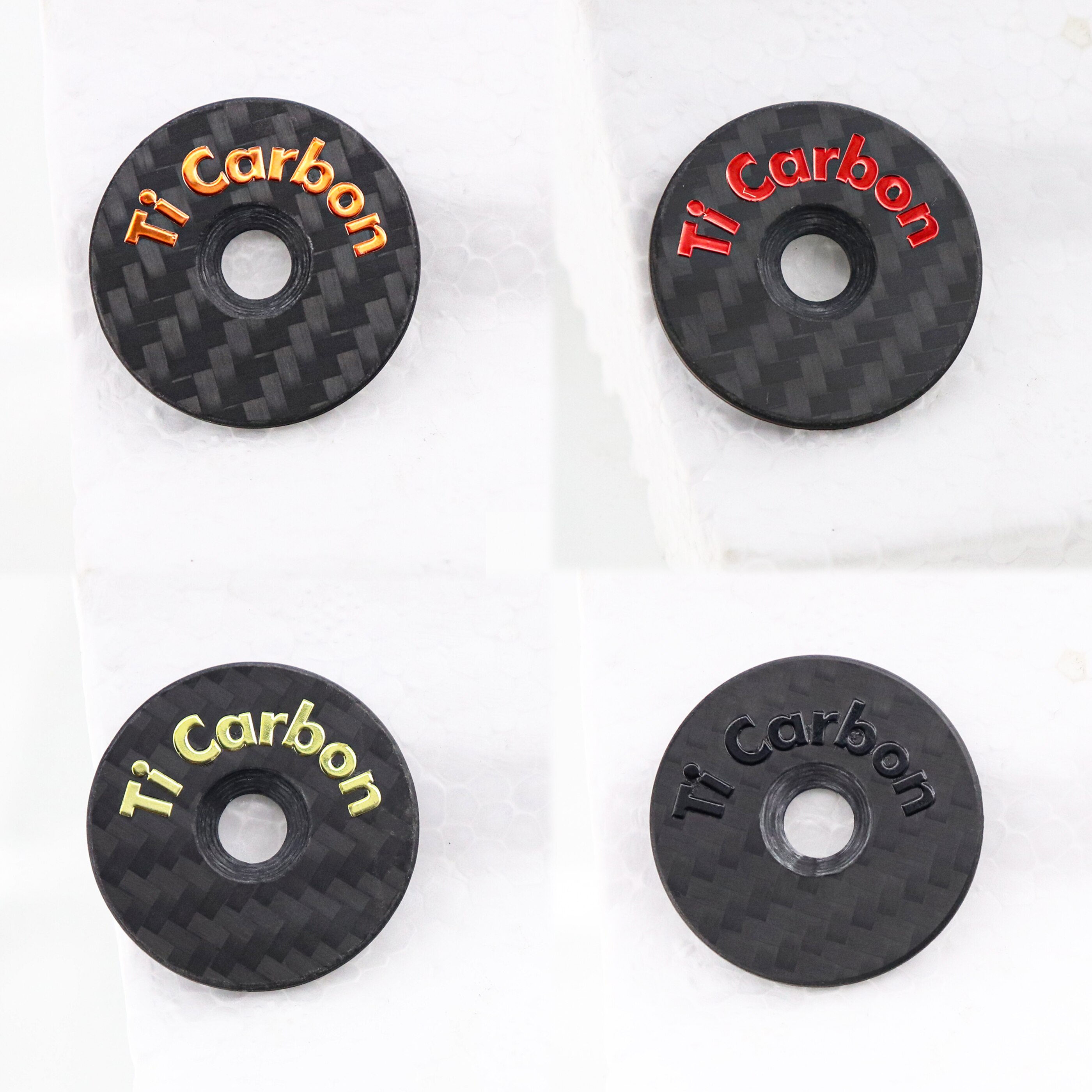 7g Carbon Bicycle Stem Headset Top Cap with Titanium Screw Headset Cover bike stem cover