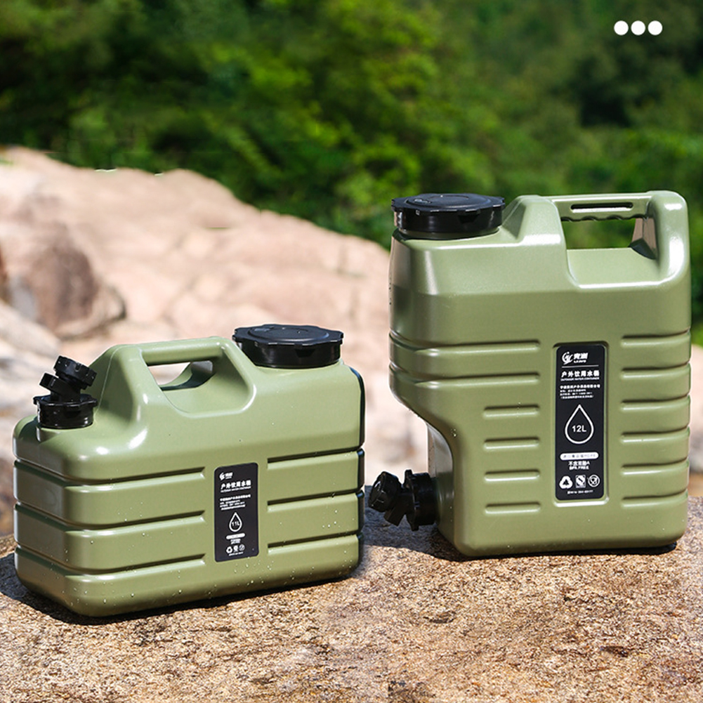 10/11/12L Water Bucket Large Capacity Water Pouch With Detachable Faucet Portable Drinking Water Container Camp Water Bag ﻿