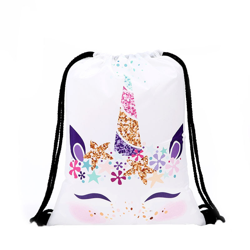 drawstring Backpack Women 3D printing travel softback men mochila Mobile phone drawstring bags unisex Women's shoulder