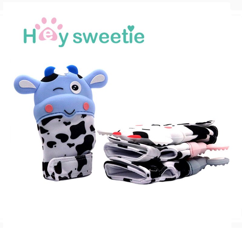 Baby Tanden Handschoenen Anti-Bite Baby Speelgoed Kauwt Baby Bijtring Food Grade Siliconen Bijtring Melktanden Handschoenen