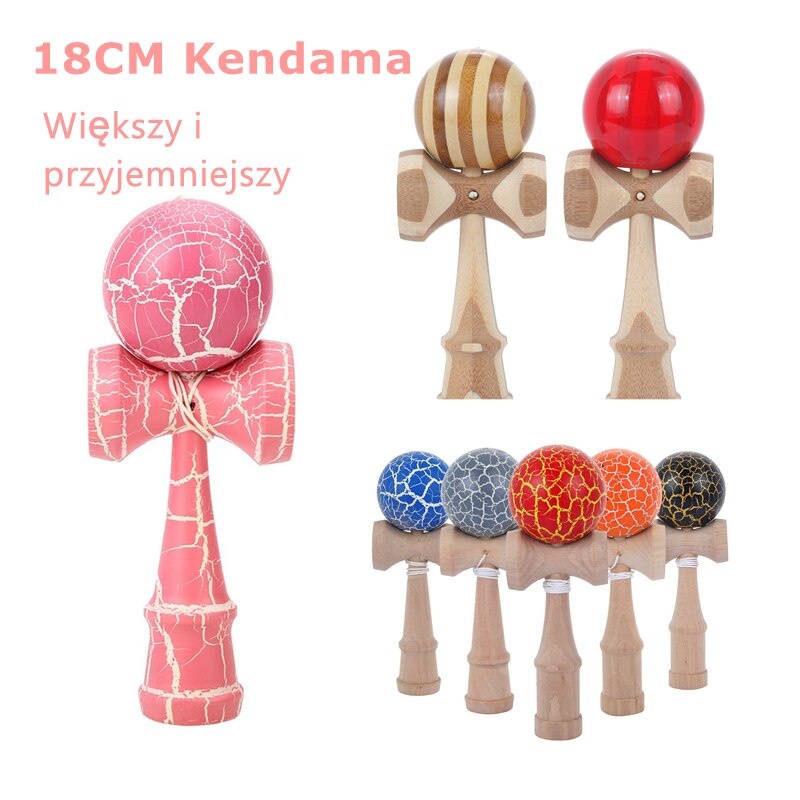 Bigger Wooden Kendama Toys Kids Adult Skillful Juggling Ball Upgrade 18CM Kendama Christmas Xmas Jouet Piłka do Zabawy