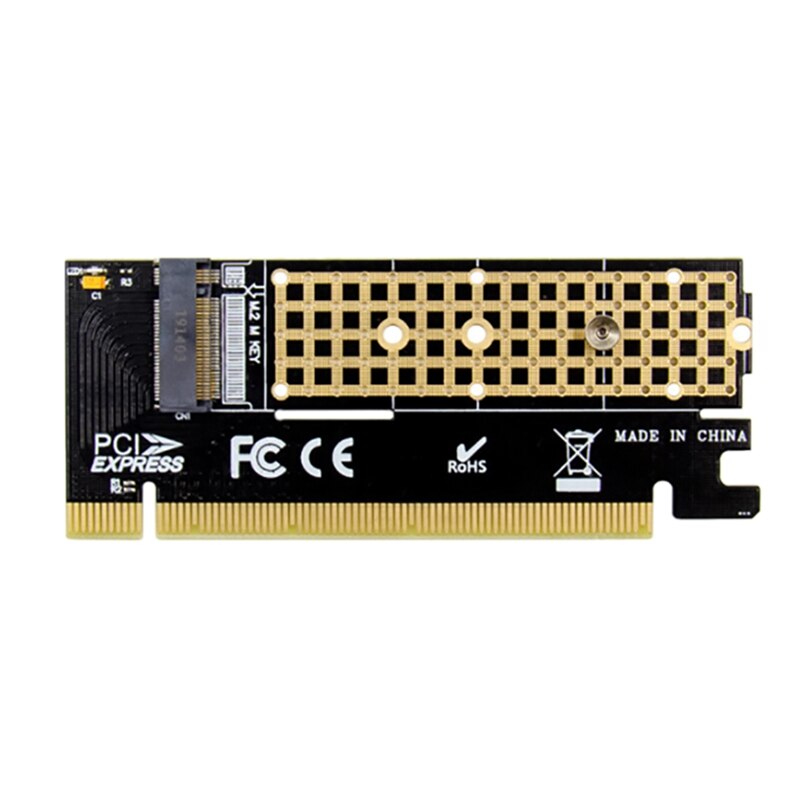 PCI-E X16 to M.2 Key M NVMe SSD Adapter Expansion Card M.2 NVMe Conversion Card for PC Laptop: Default Title