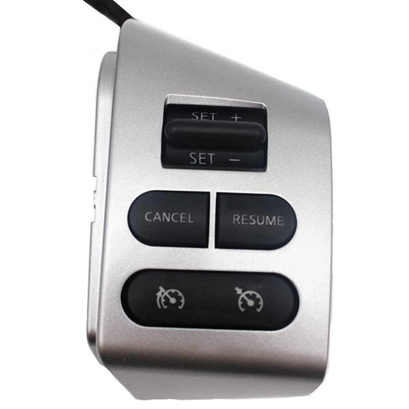 Car Accessories Steering Wheel Control Buttons With Backlight Silver Buttons For Nissan Livina Tiida Sylphy