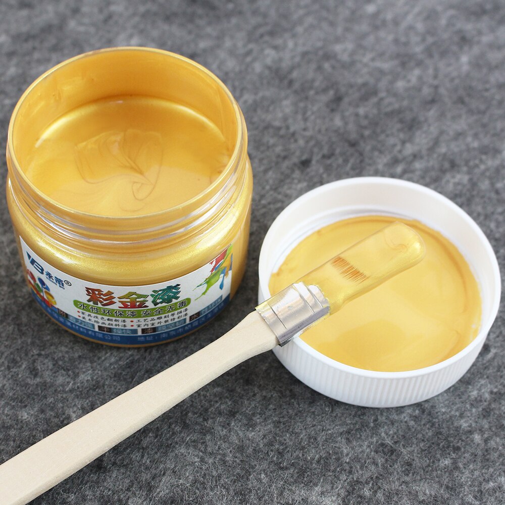 Peinture dorée pour bois et acrylique, peinture murale, artisanat, peinture de meubles de 100ml