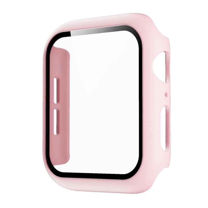 Mais novo adequado para apple watch1/2/3 geração capa protetora pc filme temperado integrado escudo protetor resistente a riscos: 08  42mm