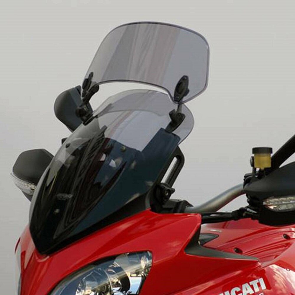 Universal Motorcycle Parts Adjustable Clip On Windshield Extension Spoiler Windscreen Air Deflector for Most Motorcycle