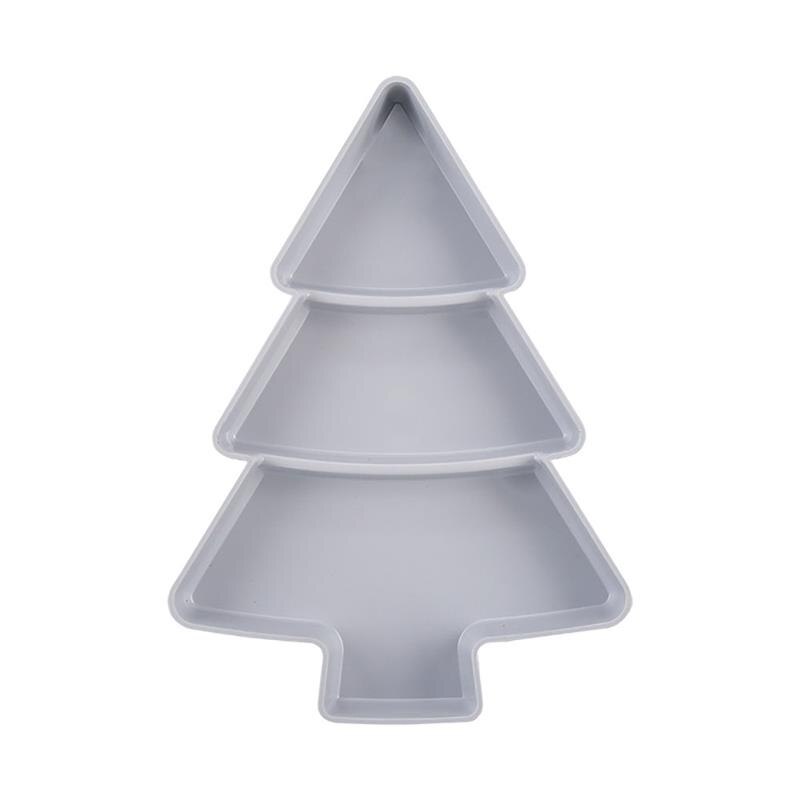 Christmas Tree Shape Candy Snacks Nuts Seeds Dry Fruits Plastic Plates Dishes Bowl Breakfast Tray Home Kitchen Supplies