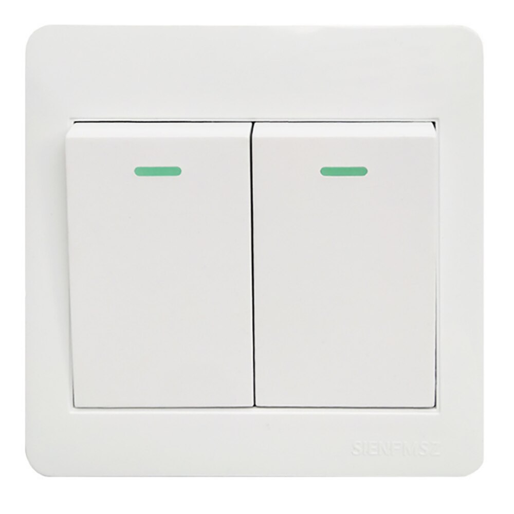 2 Gang 1 Way 2 Way Surface mounted switch single control switch open wire double open single control switch socket power switch: 2 Way