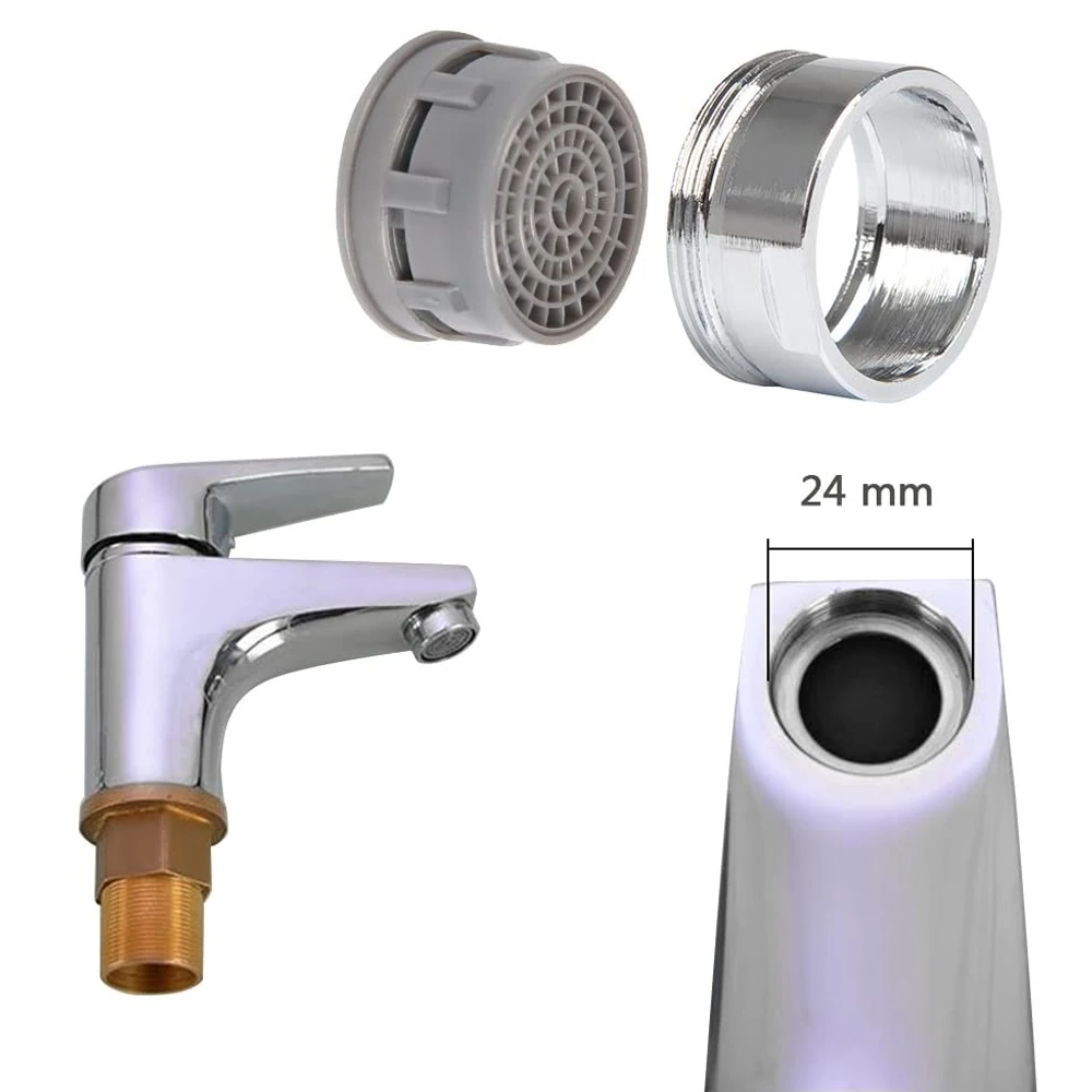 5 szt. Siatka do ust, Bubbler, Filtr do kranu, Akcesoria do kranów, Urządzenie oszczędzające wodę o stałym przepływie 4-6-8l Aeratory do kranów