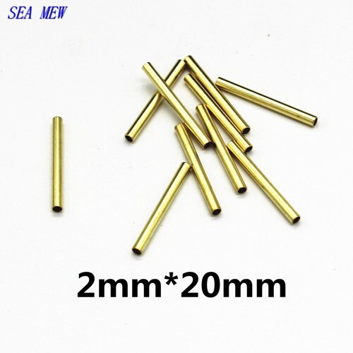 100 Stuks Metalen Ruwe Messing Cilinder Buis Kralen Connectors Diy Bevindingen Voor Sieraden Maken 2.5*15Mm 2*30Mm 3*40Mm 2*20Mm: 4