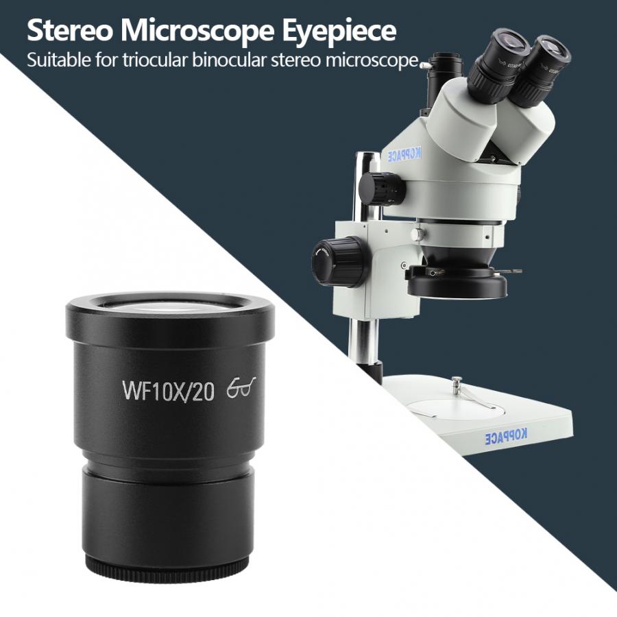 1pc WF10X/20 Wide Field Stereo Microscope Eyepiece Mounting Size 30mm Stereo Microscope Eyepiece