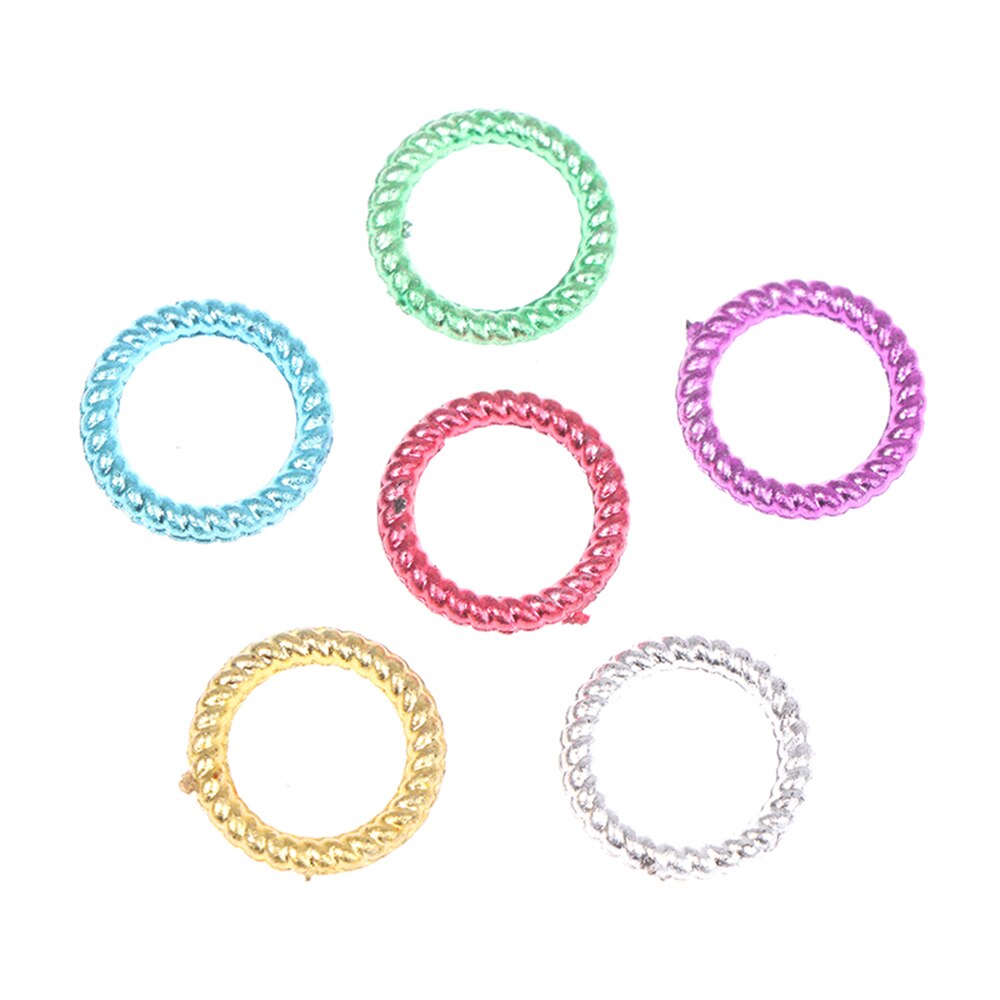 50 teile/satz Lange Haar flechten Perlen Haar Clip Zöpfe Bunte Dreadlock Ring Perlen Haar Flechter Styling Werkzeug Haar Zubehör