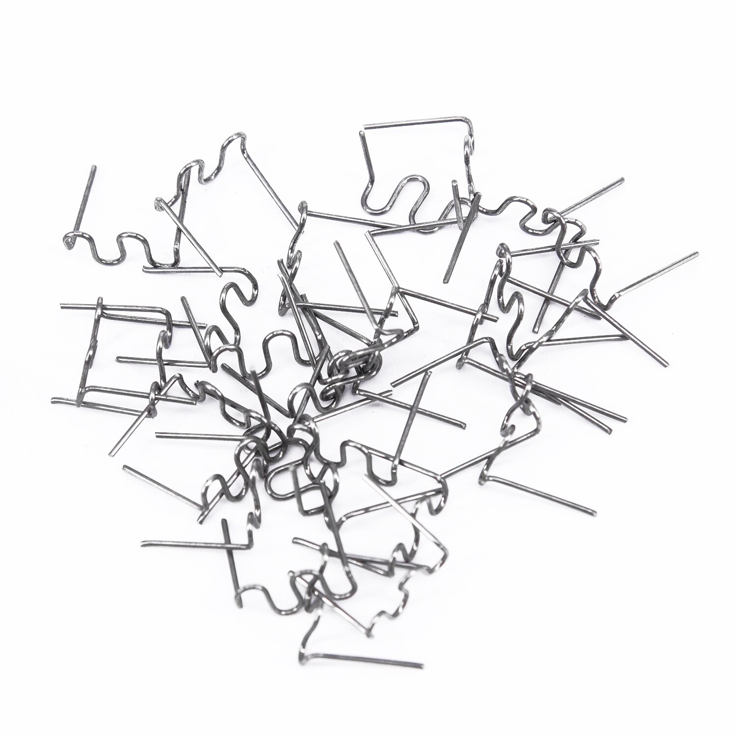 100pcs 0.8mm Silver Pre-cut Staples Flat Staples Plastic Stapler Repair