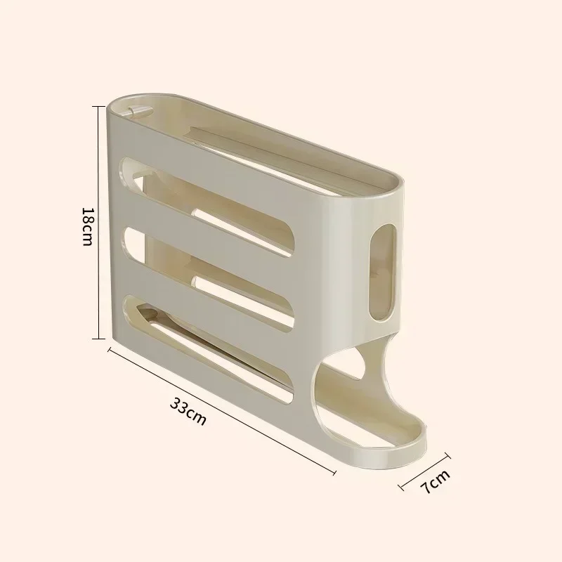 Porte-œufs à 4 couches pour réfrigérateur, distributeur d'œufs à roulement automatique, support à œufs de grande capacité, organisateur d'œufs de stockage pour réfrigérateur