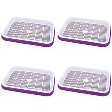 4 stuks dubbellaagse zaadontkiemingsbak hydrocultuurmand bloemen- en plantenontkiemingsbakdoos