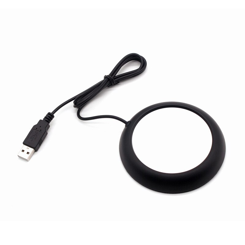 Kaffe varmare elektronisk tekanna varmare blommande mjölk kaffe som säljer kopp varmare värmare usb hem kök kontor: Matt svart korn