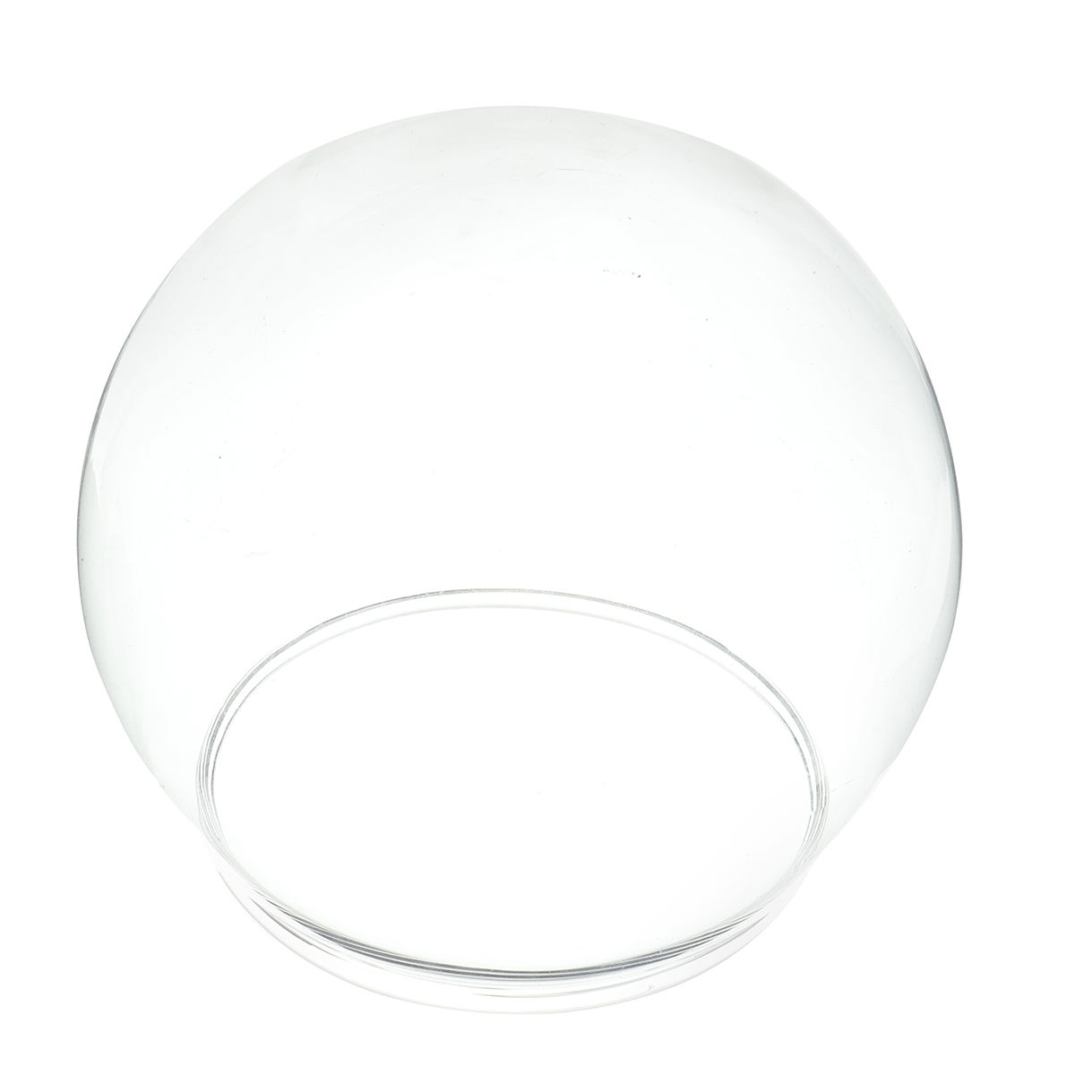 Ball Shape Glass Globe Cloche Dome Jar Bell Display Vase Wooden Base for LED Light Immortal Flower Rose Wedding Home Decoration