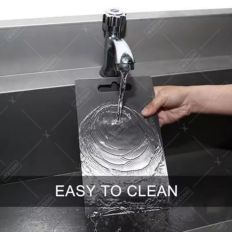 Stainless Steel Cutting Board Chopping Board Kneading Dough Board for Kitchen for Meat Fruit Vegetables Baby Food Easy To Clean