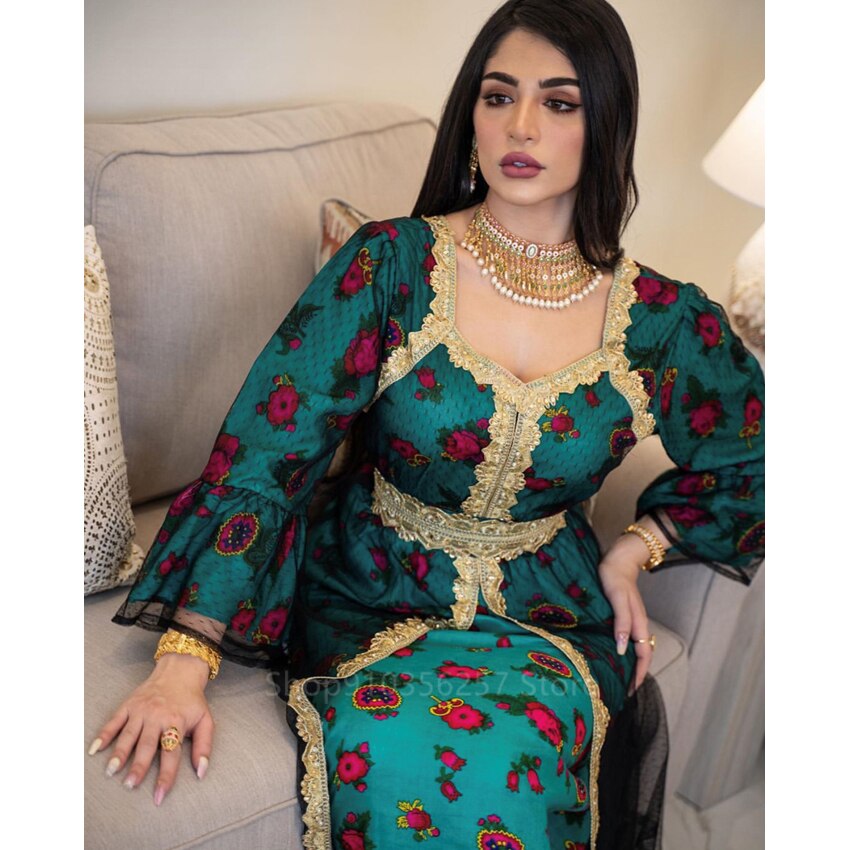 Ramadan arab dubai islamiska kläder eid mubarak muslimska abaya klänning kvinnor kalkon lapptäcke broderi indiska kaftan klänning