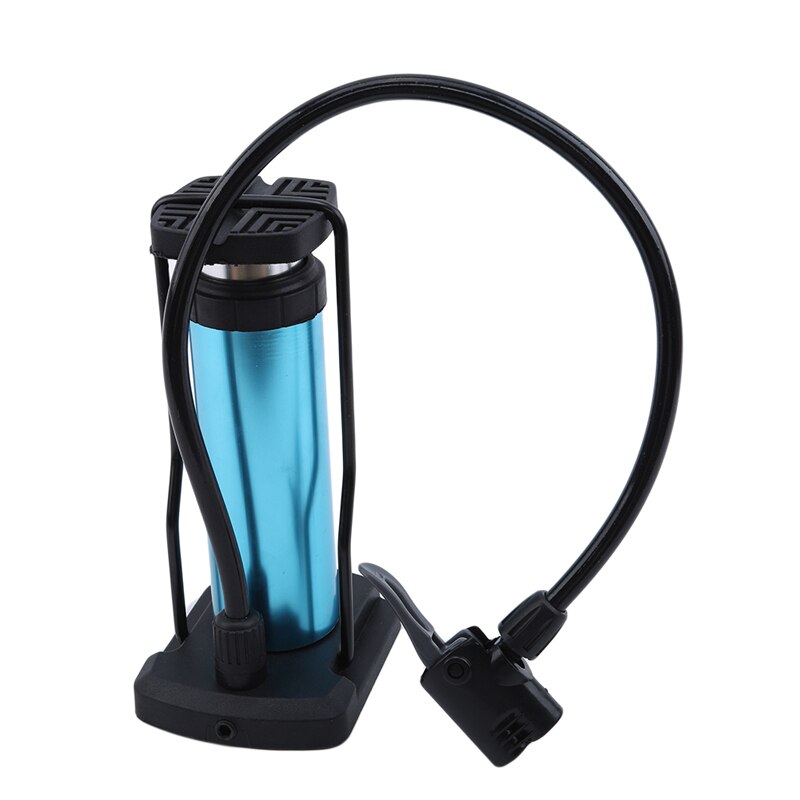 Bike Pump Mini Bike Floor Pump Foot Activated Bicycle Air Pump and Aluminum Alloy Portable Bike Pump Mountain Bike Tire: blue