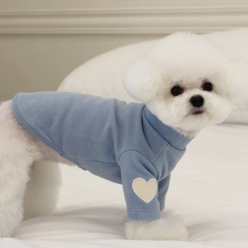 Uwielbiam zimowe ciepłe ubrania dla zwierząt domowych i psów, koszula z nadrukiem, słodki miś z motywem misia, yorkshire, bluza z kapturem, ciepłe ubrania dla kotów i psów