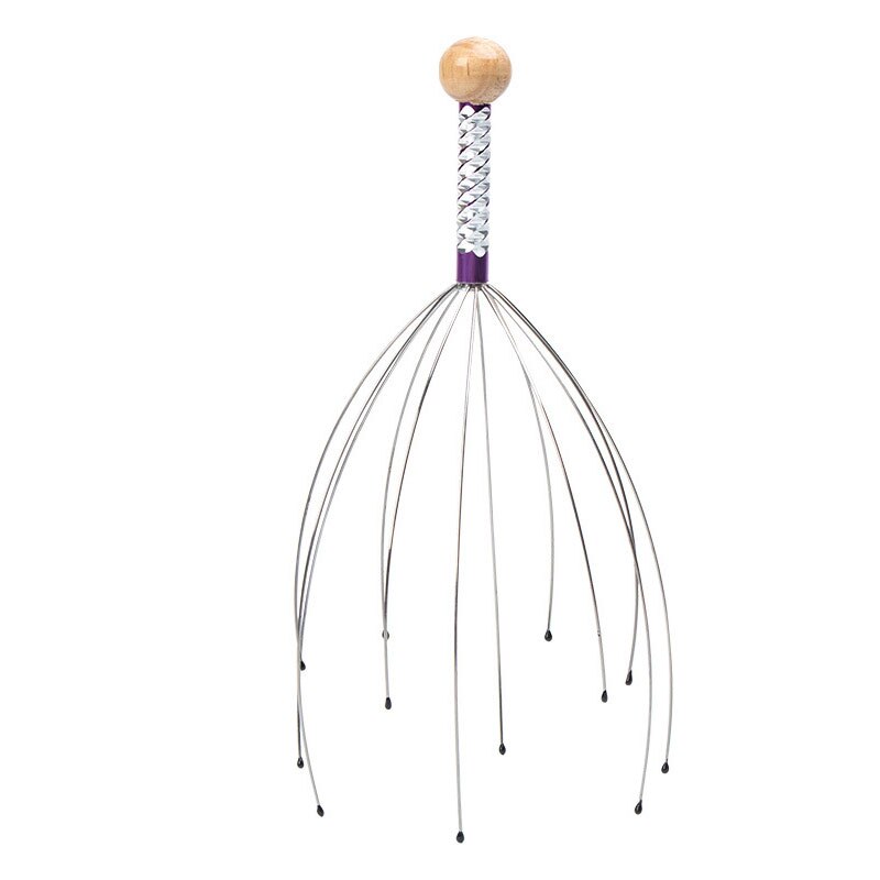 1 PIÈCES Tête De Massage Griffe Pieuvre Massage Du Cuir Chevelu Griffes Compensation Veines Apaisant Cerveau Rafraîchissant Tête Défrisant Cheveux Griffe: Violet
