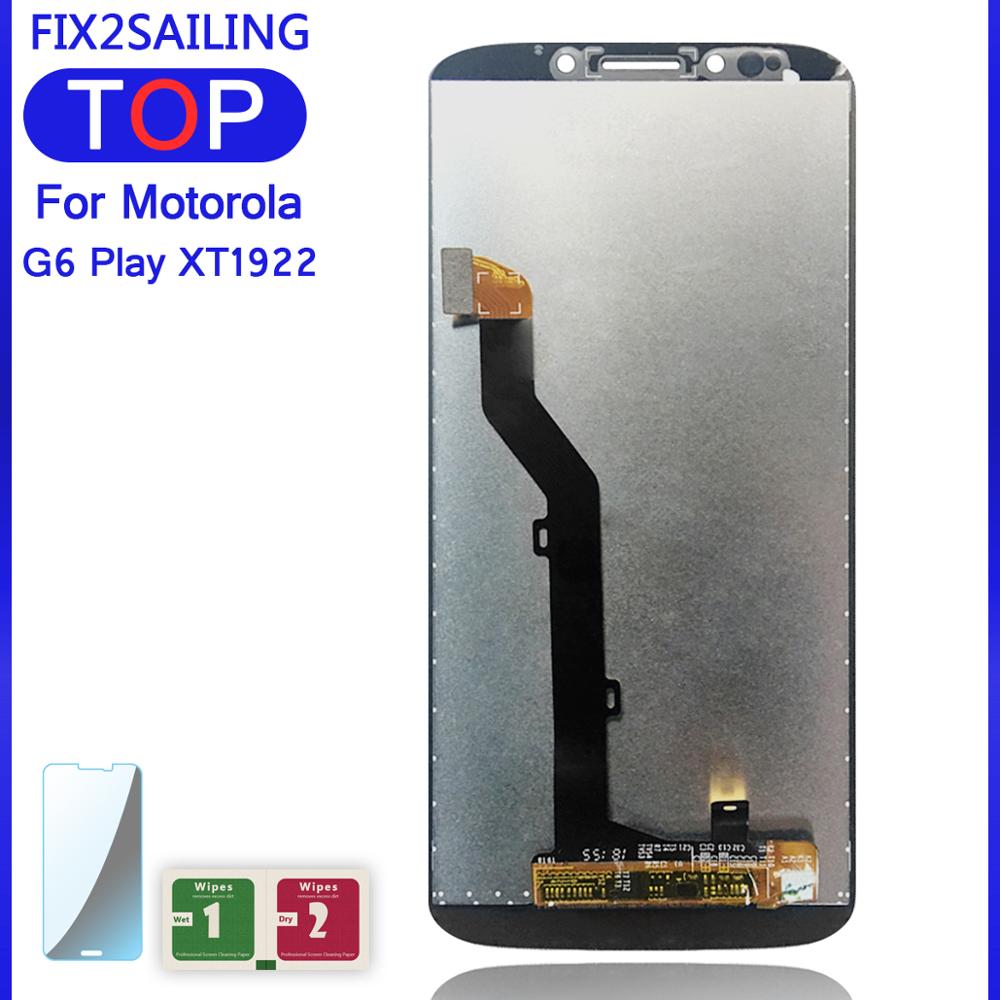 Lcd 5.7 "Voor Motorola Moto G6 Spelen Xt1922 XT1922-2 Lcd-scherm Touch Screen Panel Mobiele Telefoon Lcd Digitizer Vergadering