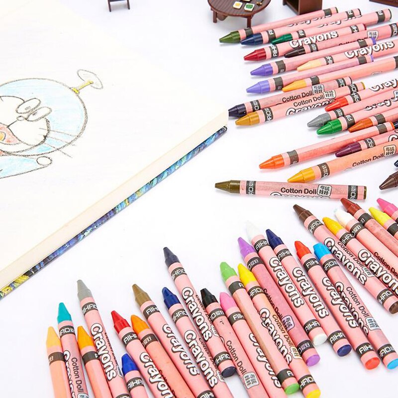Lápiz de colores pastel para dibujo y pintura de grafiti, 8/12/24/48 colores, para niños, escuela, oficina, suministros de papelería,