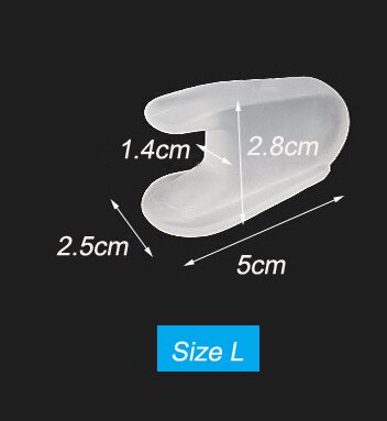 Sequstep 4 Stck Gel Zehe Abstandshalter Zehe Separator Ballen Schutz Hallux Valgus Kissen Fuß Pflege Hammer Overlappping Zehen Schiene: Größe L