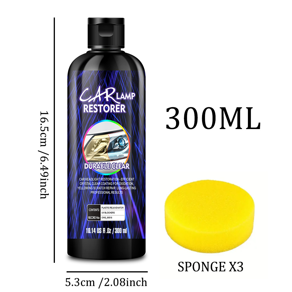 Car Headlight Restoration Polishing Headlamp Scratch Remover Repair Cleaning Paste Remove Oxidation Headlight Polish Liquid: Brown