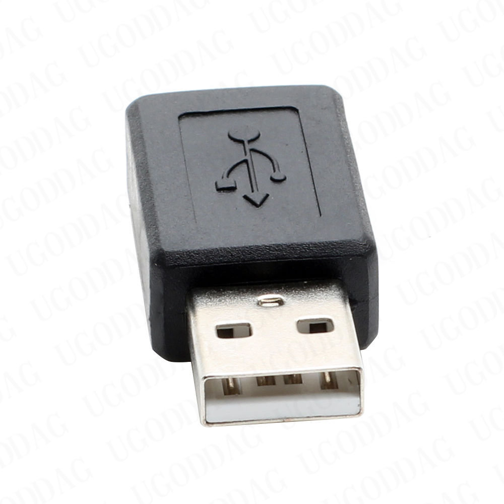USB 2,0 tipo A hembra a Micro USB B hembra adaptador convertidor de enchufe USB 2,0 a conector Micro USB al por mayor