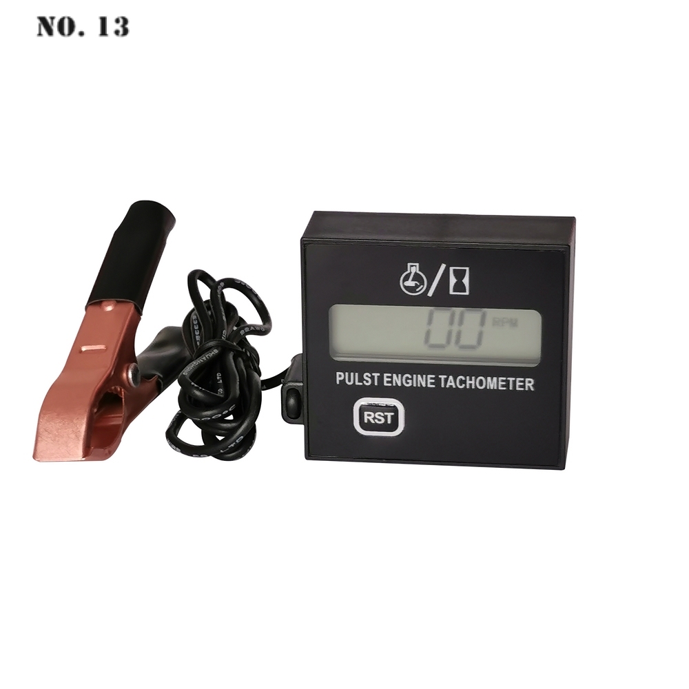 Digital Display Induction Pulse Speed Tachometer Gasoline Engine Lawn Mower Tachometer Chain Saw High Tachometer Speed Meter