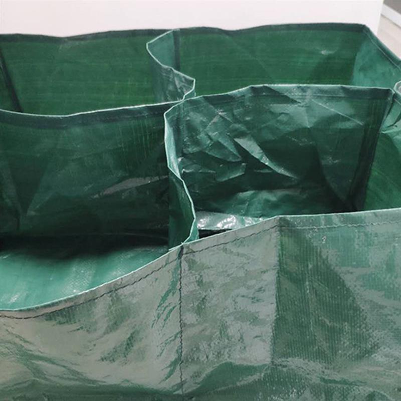 Raised Garden Bed Outdoor Gardening Planting Bag Four-Grids Garden Grow Bed Grid Garden Bed Compartmental Planting Bags