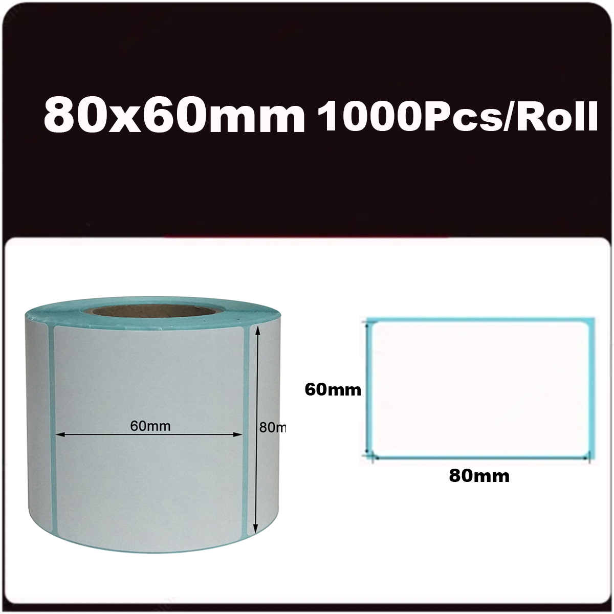 Thermal Labels 20/30/40/50 White Blank Thermal Printer Labels SKU Barcode Labels, Self-Adhesive Address Labels Stickers: Burgundy