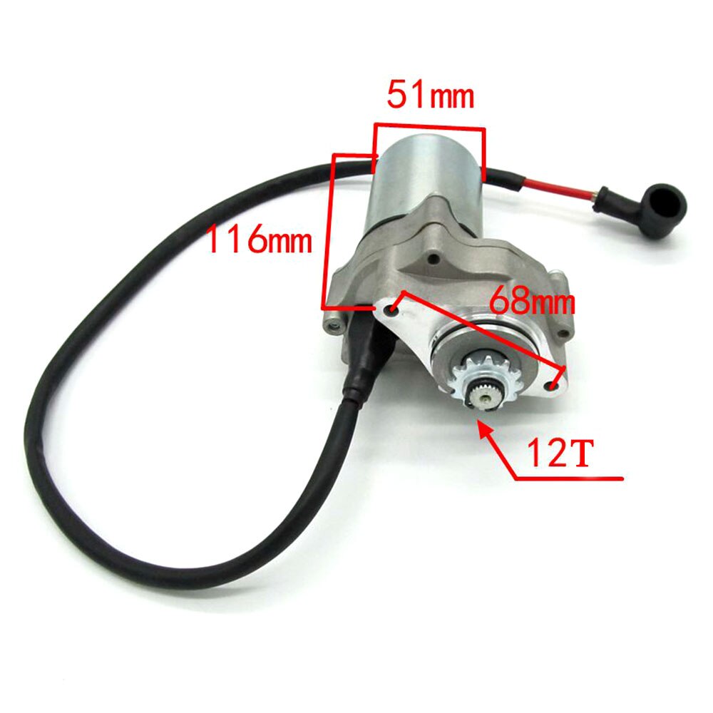 Atv Starter Motor 2 Bolt 12t Lower Mount For 50CC 70CC 90CC 110CC ROKETA SUNL CHINESE ATV Quad Pit Bike Motorcycle Accessories