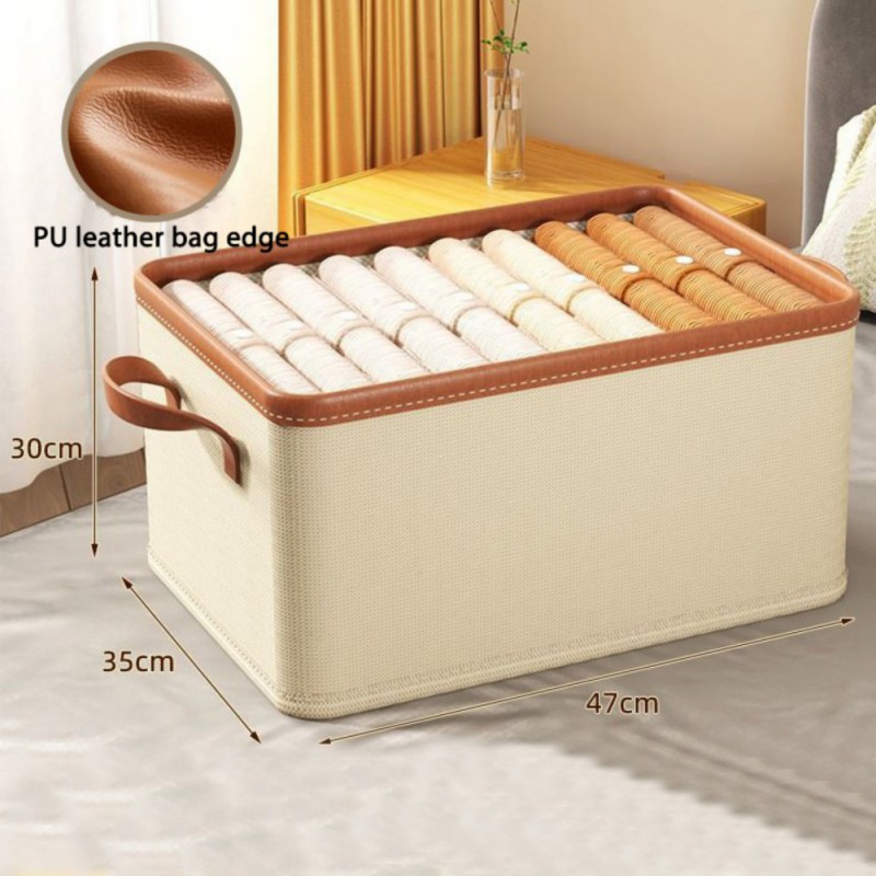 Foldable Home Storage Box Clothes Trousers Home Multi-functional Compartment Drawer Wardrobe Soild Color Storage Boxes: green