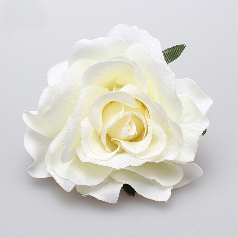 Horquilla de flores rosas para mujer, 1 piezas, broche, pinzas para el pelo de de Boda nupcial, accesorios para el cabello de flores artificiales: Beige