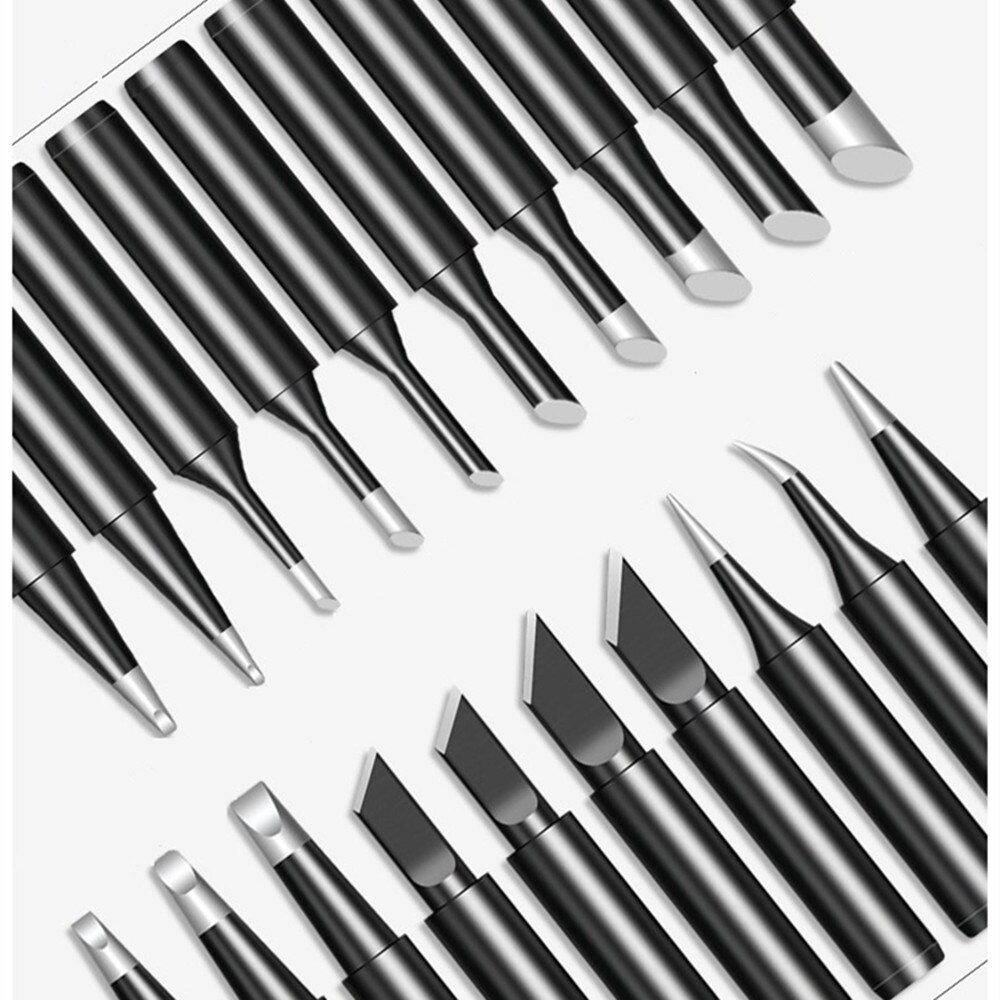 DELIXI Black Gold Pure Copper Soldering Iron Tip 900M-T-D For 236/936/938/969 Soldering Station